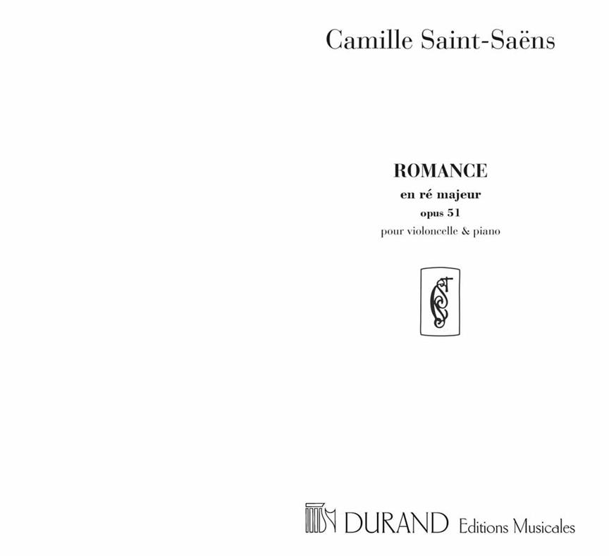 Romance En Re Op 51 - Pour Violoncelle (Ou Violon)